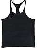 Muscle Alive Uomo Fitness sotto Maglie Sportive Canotta Bodybuilding Palestra Allenarsi Stringer Vest MA Nero XL #2