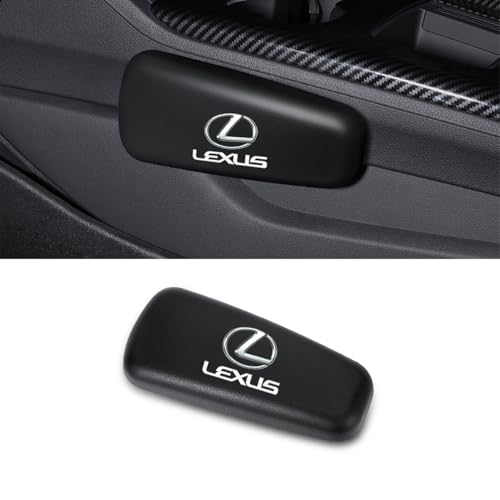 トヨズホ 車用ニーパッド,ブラック 車膝クッション シートクッション保護パッド 車膝クッション カー用品 長時間の運転圧力を緩和し 柔らかく快適で PUマテリアル 1個入り(レクサスに適し)