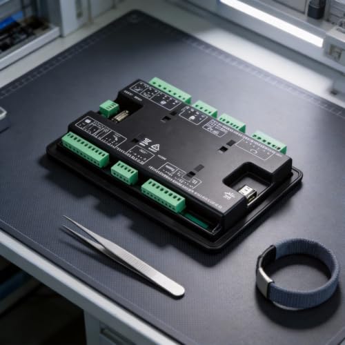 Panel de control DSE7320 con supervisión del motor y funciones de protección LCD 3