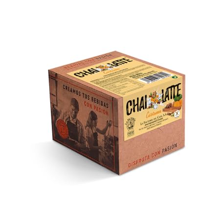 La Factoría del Café - Tea Collection Chai Latte Cúrcuma Sin Gluten | Exquisito Sabor y Textura con las Propiedades Nutricionales Excepcionales de Los Súper Alimentos - 10 Unidades x 20 Gramos