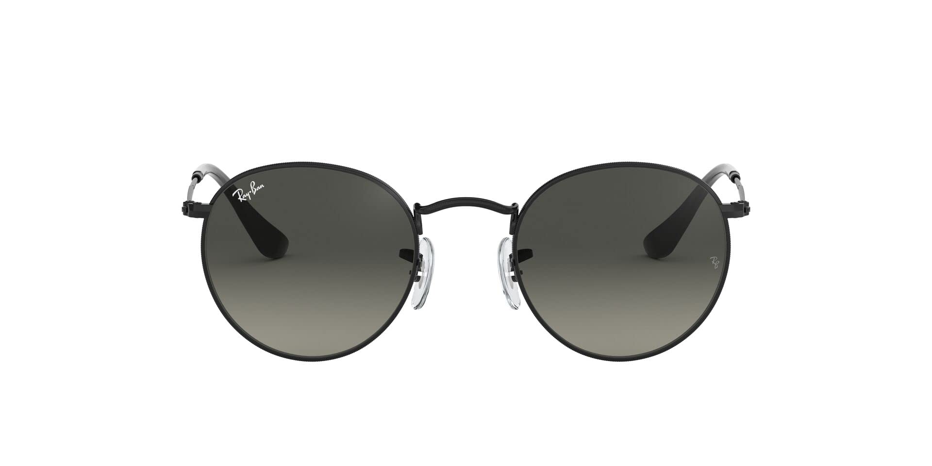 Ray-Ban Unisex-Erwachsene Round Metal RB3447N-002/71-53 Sonnenbrille, Schwarz (Black), 50