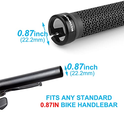 Bike Handlebar Grips, Single Lock on Bicycle Handle Bar, for