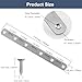 4 Pcs Straight Brackets 8 Inch Flat Brace Stainless Steel Straight Mending Plates for Wood, Heavy Duty Repair Fixing Joining Brackets with Screws