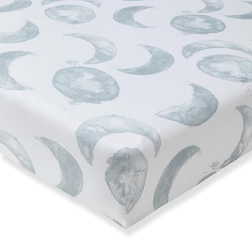 Burt's Bees Baby Essential Organic Cotton Fitted Crib Sheet, Breathable for Boy Girl Standard Crib & Toddler Mattresses