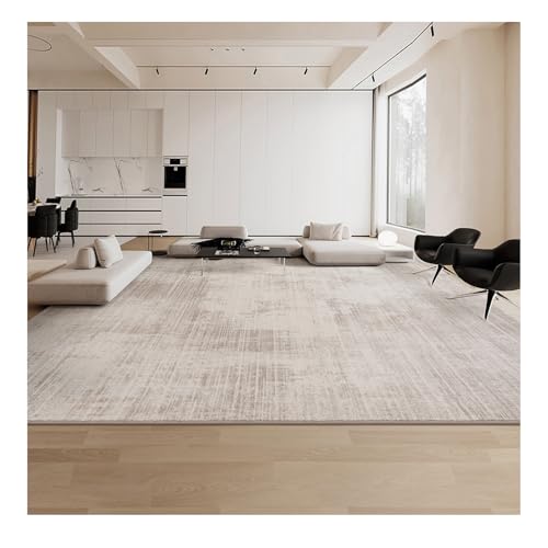 ノーブランド品 ラグ 1畳 カーペット 夏用ラグマット 絨毯 滑り止め付き 防音 厚手 防ダニ 防臭 素肌にやさしい 北欧風 おしゃれ 抗菌 床保護 転倒を防ぐ 床暖房対応 ホットカーペット対応,Beige brown,5'x7'