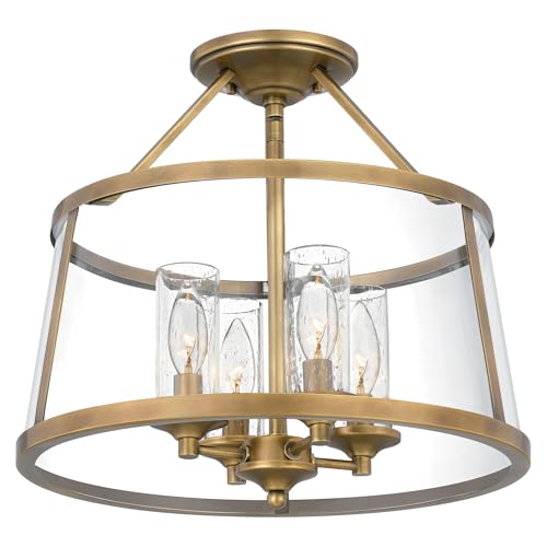 Quoizel Barlow Semi-Flush Mount Ceiling Light Fixture...