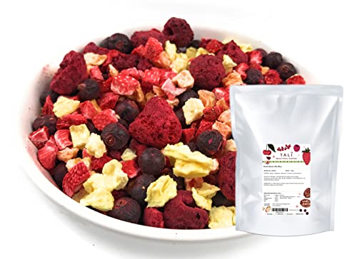 TALI Bunter Beeren Mix 300 g - Gefriergetrocknete Ananas, Erdbeeren, Himbeeren, Schwarze Johannisbeeren Cover