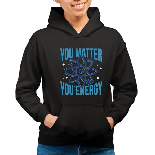 the Fan Tee Sudadera Adulto con Capucha de Mujer Educacion Fisica Ciencias, Átomo, Movimiento, Fuerza, Tiempo, Espacio, Energía y Masa. 001 L