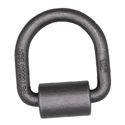 20個パック 厚さ1/2インチ 溶接 スチール Dリング ロープ フック 