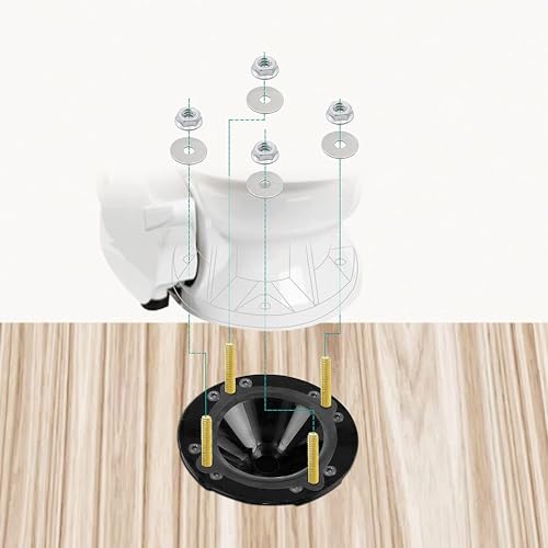 Image of YSD RV Toilet Floor Flange Seal, 385310063 Floor Flange Seal and Mounting Replacement Kit for RV Toilets