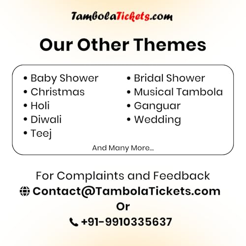 Deepawali puja Happy Diwali Theme tambola Tickets Bingo housie lotto ...