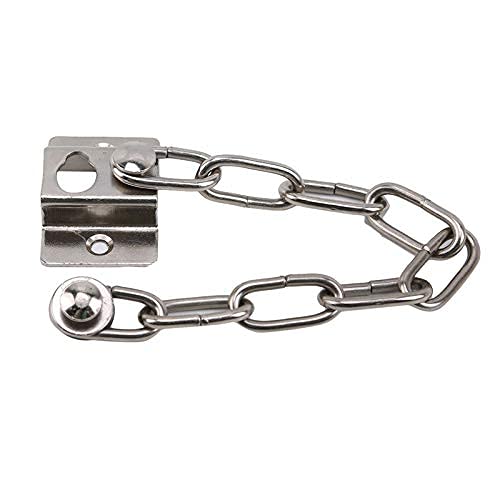 Tür-Sicherheitsketten, 2 Stück, Kette aus robustem Stahl, for Zuhause mit Schraubensicherheit, Hoteltür-Sicherheitstür, Diebstahlsicherungskette, Türkette, poliert