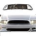 WSJXDJ Griglia per paraurti Anteriore griglia Anteriore Centrale in ABS per Ford Mustang 2013 2014, con luci a LED