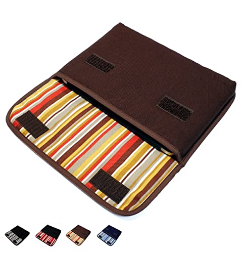 suono iPad mini6 ケース「FILO」(ココア・シエナオレンジ) 第6世代用 ハンドメイド iPad mini ケース