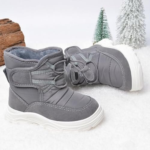 Girls and Boys Children's Casual Shoes Mesh Soft Sole Breathable Sports Short Boots Girls Snow Boots with Pom Poms3