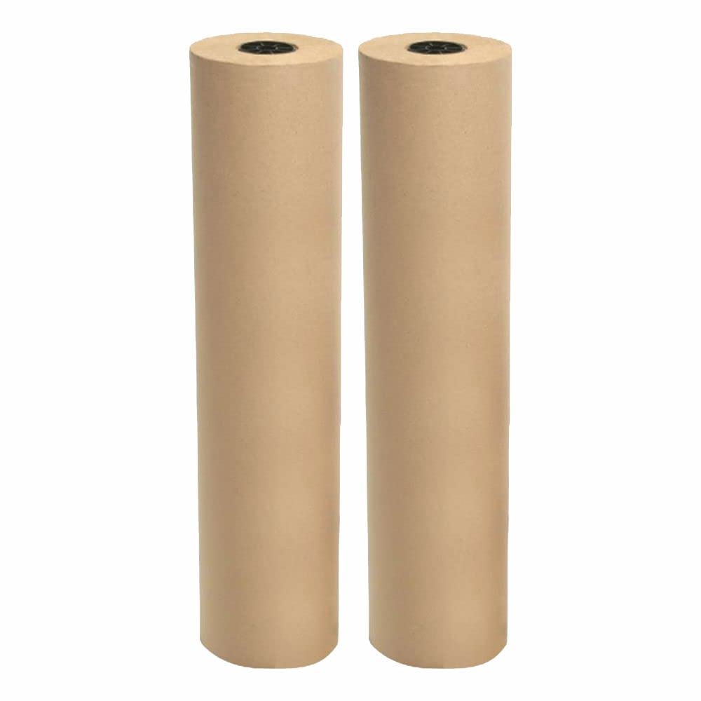 3 Ace Crafts 2 Brown Paper Packing Roll 8m x 50cm Kraft Paper Sheet, Bouquet Wrap Christmas Presents Wrapping Paper Display Poster Paper Rolls for Gifts, Postal Shipping, Floor Covering Table Runners