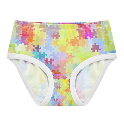 Colorful Puzzle Pieces Toddler Girls's Underwear 2T 202c1423