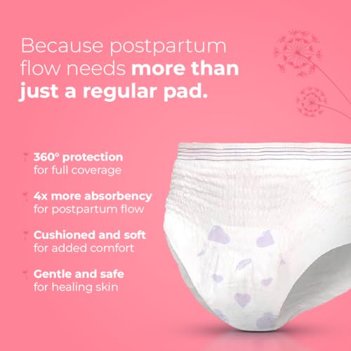 Nua 360° Comfort Maternity Panties XXL-XXXL (38-54 INCHES) | Pack of 5 | For Postpartum Bleeding and Clots | Absorbs Heavy Gushes | Zero Irritation | 4x Comfort | 360 Degree Protection | Soft | Breathable | 100% Toxic-Free, Dermatologically Tested
