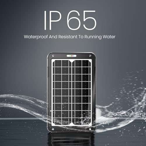Image of POWOXI 12V Solar Car Battery Charger: 15W Solar Panel Kit Battery Trickle Charger Maintainer with Smart PWM Controller for Car - RV Boat Marine Motorcycle - for Trailer Truck Snowmobile Tractor