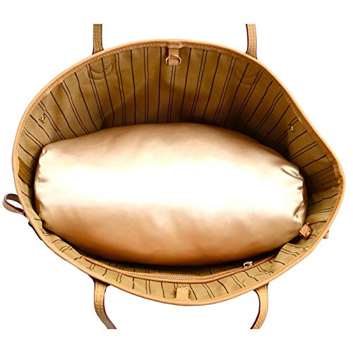 Miniatura 5 de Satin Pillow Luxury Bag Shaper in Champagne Compatible for the Designer Bag Neverfull MM