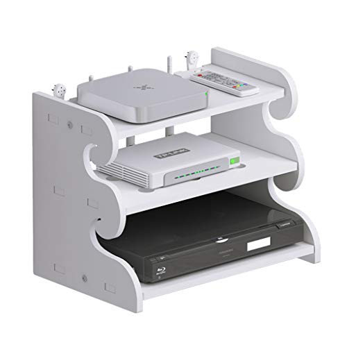 Wand-Router-Aufhänger TV-Set-Top-Box-Rack Wandhalterung Aufbewahrungsbox für Kabelbox-Lautsprecher-Streaming-Media-Geräte