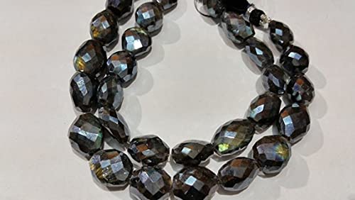 Labradorite facettée LKBEADS pépites 10x12 mm intactes après transport pour bijoux