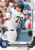 2026 Topps Now Spencer Jones #308 Hardest Hit 1st Home Run by Club Player in Statcast Era New York Yankees Rookie RC Baseball Card