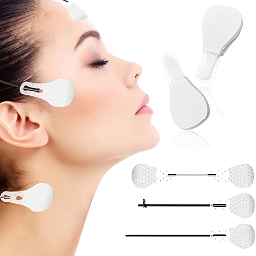 60 Pièces Face Lifting Tape, Lifting Tapes Visage,Autocollants pour le Visage,Instant Invisible Face Lift Sticker, Eye Lift Tape,Cat Eye Tapes,V-Form Visage Maquillage Outils de Levage pour Le Visage Cover