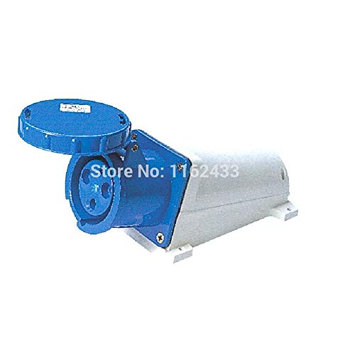125A 2P E 3 pin 220-240V IP67 143 Single Phase Watertight Industrial Surface mounting Socket