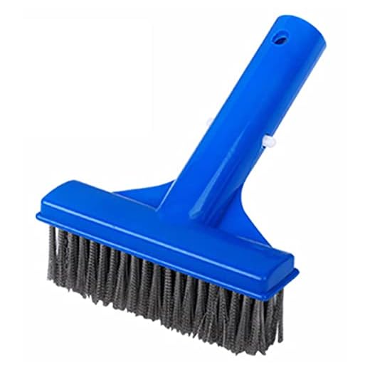 5" Heavy Duty Pool Algae Brush with Stainless Steel Wire Bristle for Concrete and Plaster Pool Spa to Brush Off and Remove Hard-to-Reach Corner Algae