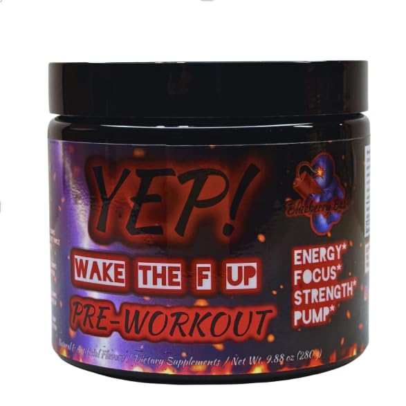 Image of YEP Wake The Faith Up Advanced Pre Workout - Not Your Basic Preworkout with Bonus Ingredients - Customizable Dosing for Your Desired Intensity - Up to 40 Servings (Blueberry Bash)