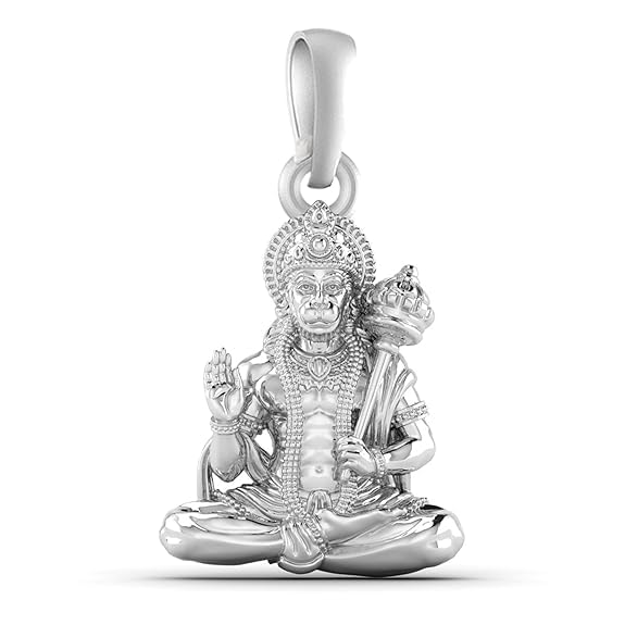 Pendentif Hanuman BajrangBali en argent pour cultiver la santé au quotidien