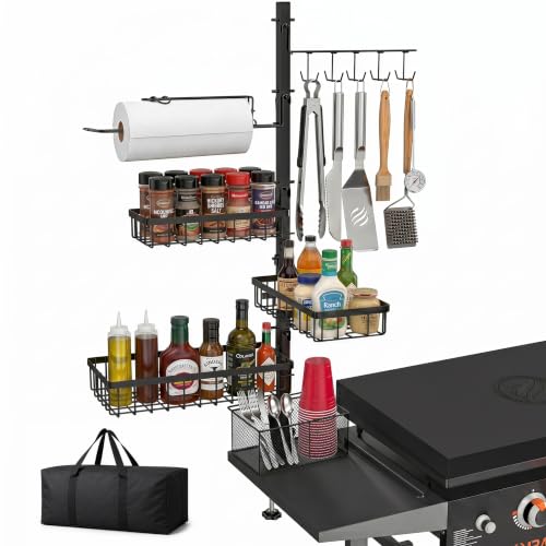 Griddle Caddy Organizer for Blackstone Grill Caddy for Outdoor Grill