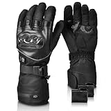 電熱グローブ バイク グローブ 冬 日本製炭素繊維保護 7.4V急速昇温 5000mAhバッテリー付き