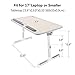 Laptop Bed Tray Table, Nearpow (Larger Size) Adjustable Laptop Bed Stand, Portable Standing Table with Foldable Legs, Foldable Lap Tablet Table for Sofa Couch Floor - Large Size