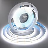 ShineBurky COB ledテープライト 5m 12V 昼光色 6000K CRI93+ 高輝度 テープライト 間接照明 切断可能 取付簡単 非防水 寝室/お部屋/インドア/アウトドア 飾り DIY