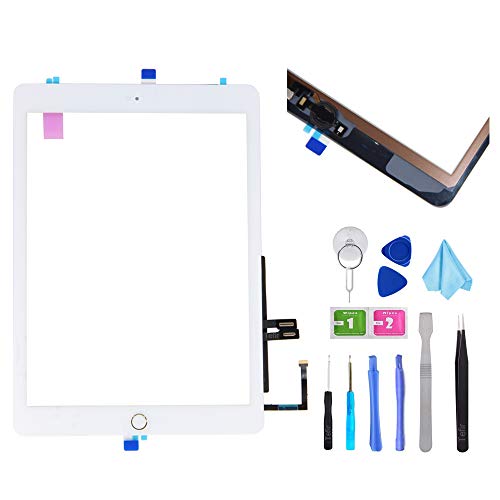 Tefir Blanc 2018 iPad 6 (6ème génération) écran Tactile – Remplacement de vitre du...