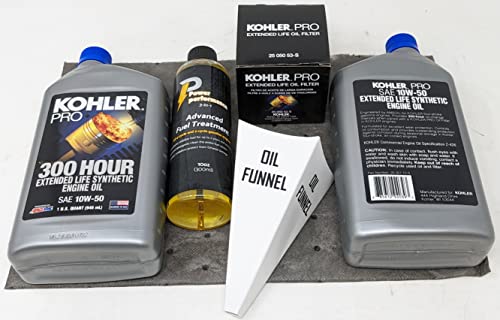 Kit de cambio de aceite sintético 10W-50 2 cuartos Kohler miniatura 2