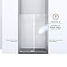 DreamLine Mirage-X 55 - 59 inch W x 71 inch H Frameless Sliding Shower Door in Brushed Nickel; Right Wall Installation