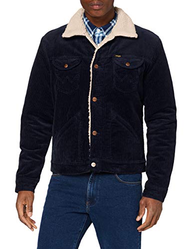 Preisvergleich Produktbild Wrangler Herren Icons Sherpa Jeansjacke, Navy, X-Large