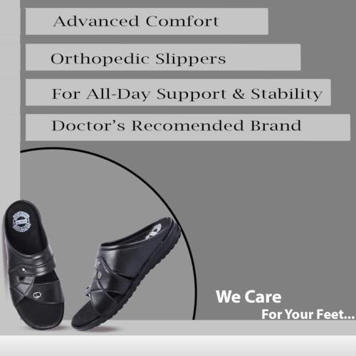 Image of DR PLUS Men's Healthcare, Diabetic and Orthopedic MCR /MCP Footwear /Sandals /Slipper /Chappal