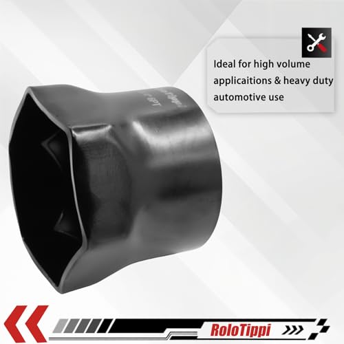 Image of 3-3 /4-Inch 6 Point Wheel Bearing Locknut Socket, 3 /4-Inch Drive, for Axle Nut Socket, Remove and Install Wheel Bearing Nuts, Carbon Steel, Powder-Coated (3-3 /4 inch 6PT, 3 /4 inch Drive)
