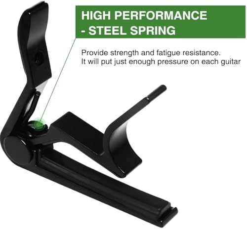 Image of The Tune Town - Guitar Capo Quick Change For Ukulele, Electric And Acoustic Guitars Black Color