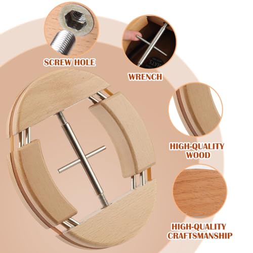 YNNHUDEEP Hutspanner,Holz Hut Stretcher,1 Stück Hutablage Vier Wege Hutspanner für Größen 54,55,56,57,58,59,60,61,62,63,64,65,66