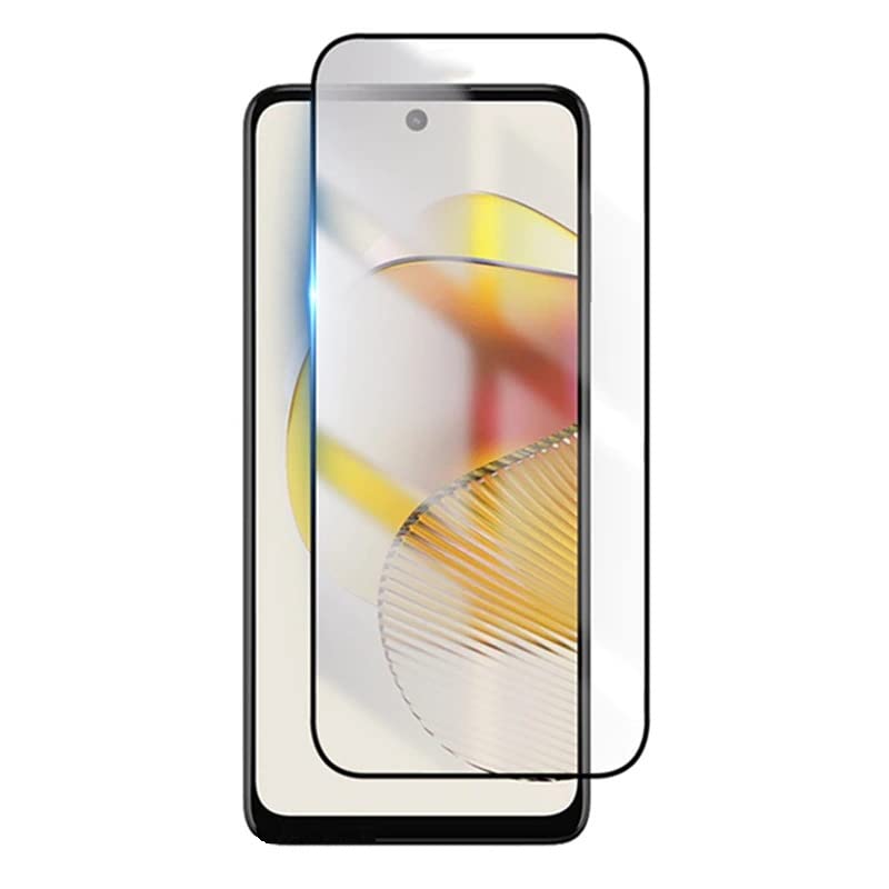 Image of Casodon 5D Tempered Glass Screen Protector Guard for Moto G73 5G with Easy Installation Kit - Black