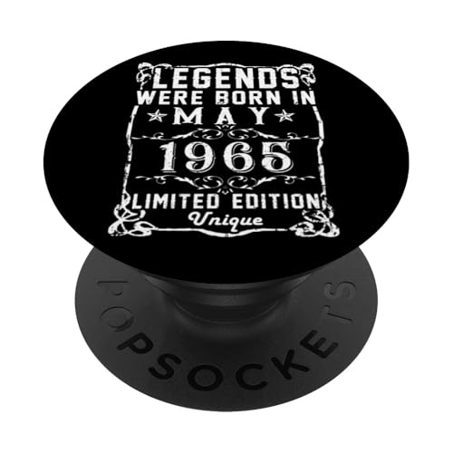 Cumpleaños Mayo 1965 Edición Limitada Regalo Legend May PopSockets PopGrip Intercambiable
