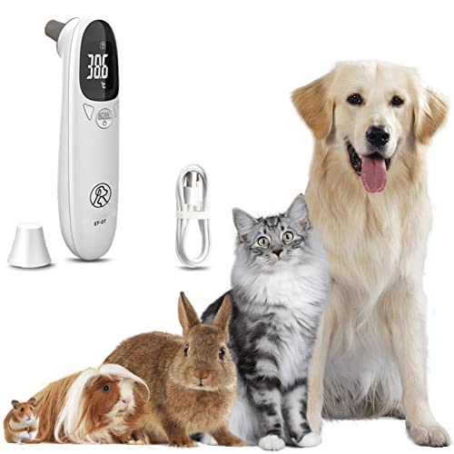 Pet Thermometer, Animal Electronic Thermometer Digital Lcd Pet Thermometer With Memory Function Non-Contact Pet Thermometer For Dogs Cats Rabbit Puppies Horses Livestock Pet Clinic #TOP6