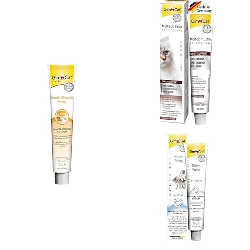 Gimcat Multivitamin Paste 100gr + Anti-hairball Malt 100gr + Kitten Paste 50gr