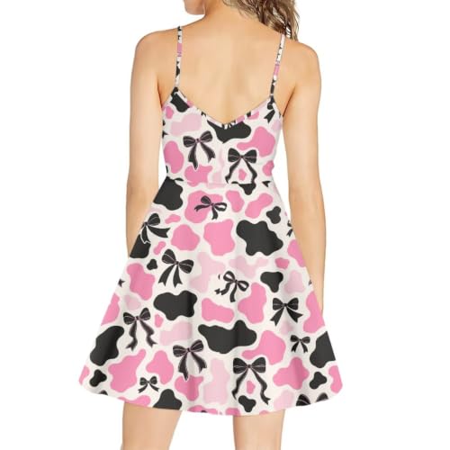 Image of Coloranimal Women's Summer Sleeveless Casual Swing Dresses with Loose Fit Beach Sundress