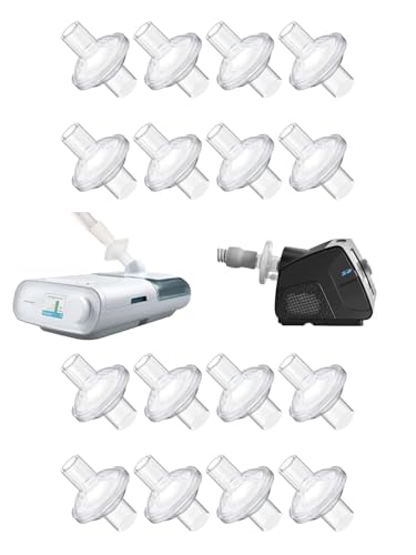 Image of Universal CPAP Filters Inline, 16 Pack CPAP Inline Filter for CPAP Machine | CPAP Filter for ResMed AirSense 11 AirSense 10 CPAP Air Filter Clean Air CPAP Hose Filter CPAP Supplies CPAP Accessories
